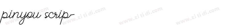 pinyou scrip字体转换